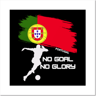 Soccer Portugal flag Posters and Art